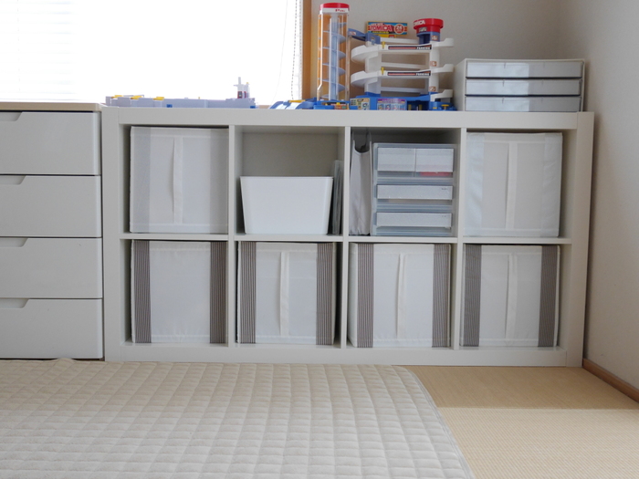 おもちゃ収納① いつも遊ぶものは特等席へ