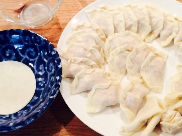 子供たちと包みました。