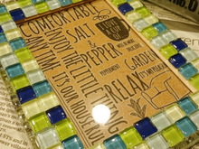 100均♡ダイソーのモザイクタイルでオシャレフレーム♡