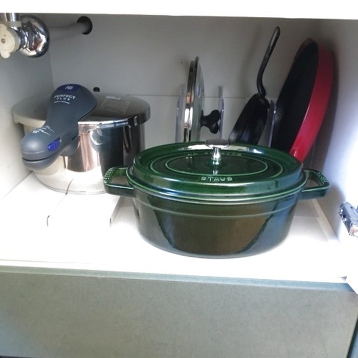 そんな我が家のコンロ下はこうなっています!