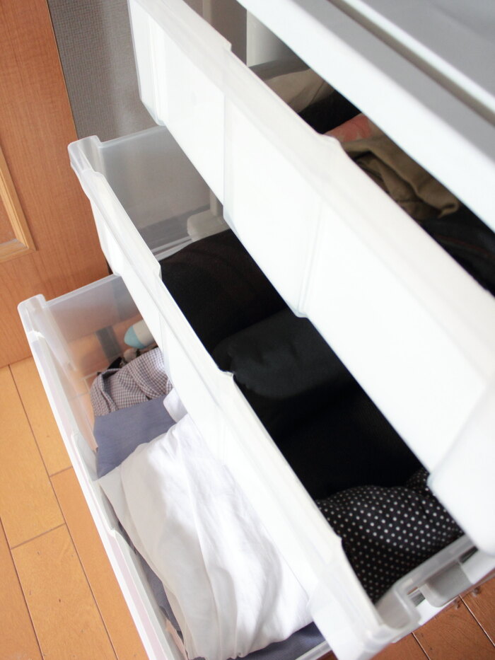 引き出しの中は5割収納