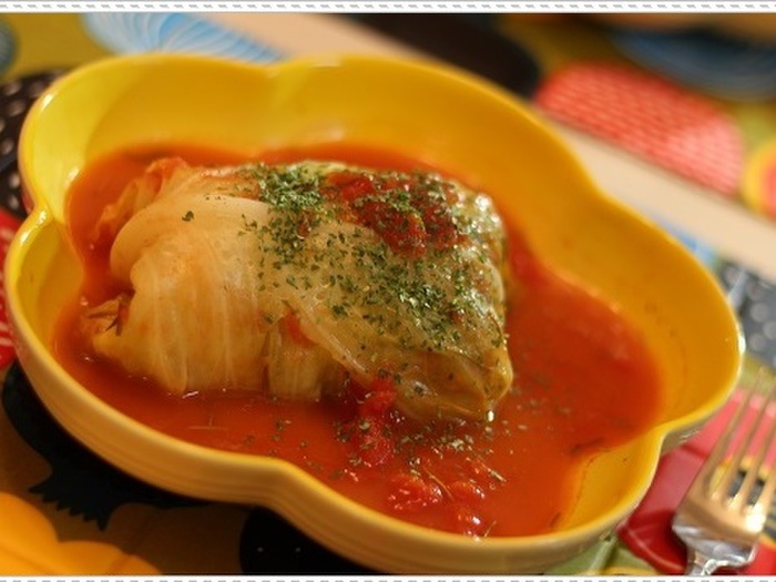 ごちそう感たっぷり!ビッグなロールキャベツ♪ローズマリー風味☆