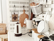 ながら大掃除で収納見直し。100均すのこの壁面収納