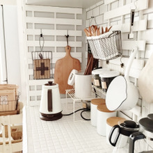 ながら大掃除で収納見直し。100均すのこの壁面収納