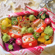 サンタさんとツインズおにぎり