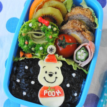 雪だるまプーさん弁当