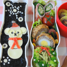 雪だるまダッフィー弁当
