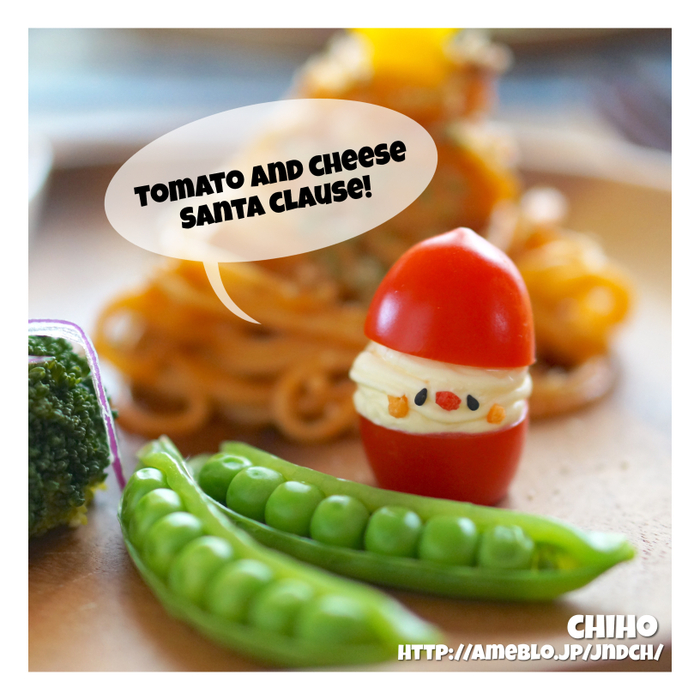 サンタさんトマト♪