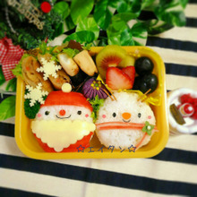 まん丸おにぎりdeサンタ&トナカイ