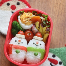 初心者さんにも簡単!俵おにぎりの雪だるまくん