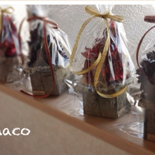 もらってうれしい牛乳パッククリスマスラッピング♪