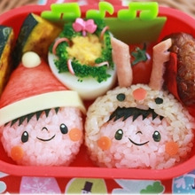 自分のお顔が1番うれしい♡サンタ&トナカイキッズのキャラ弁
