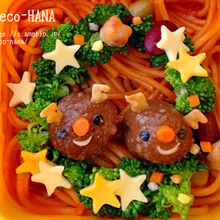 ミートボールのトナカイミニキャラおかず