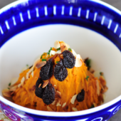 急にもう1品ほしいときに「かぼちゃのアーモンドサラダ」