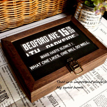 セリア木箱で、ウェットティッシュケース ♪