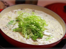 白菜たっぷり‼︎クラムチャウダー鍋☆