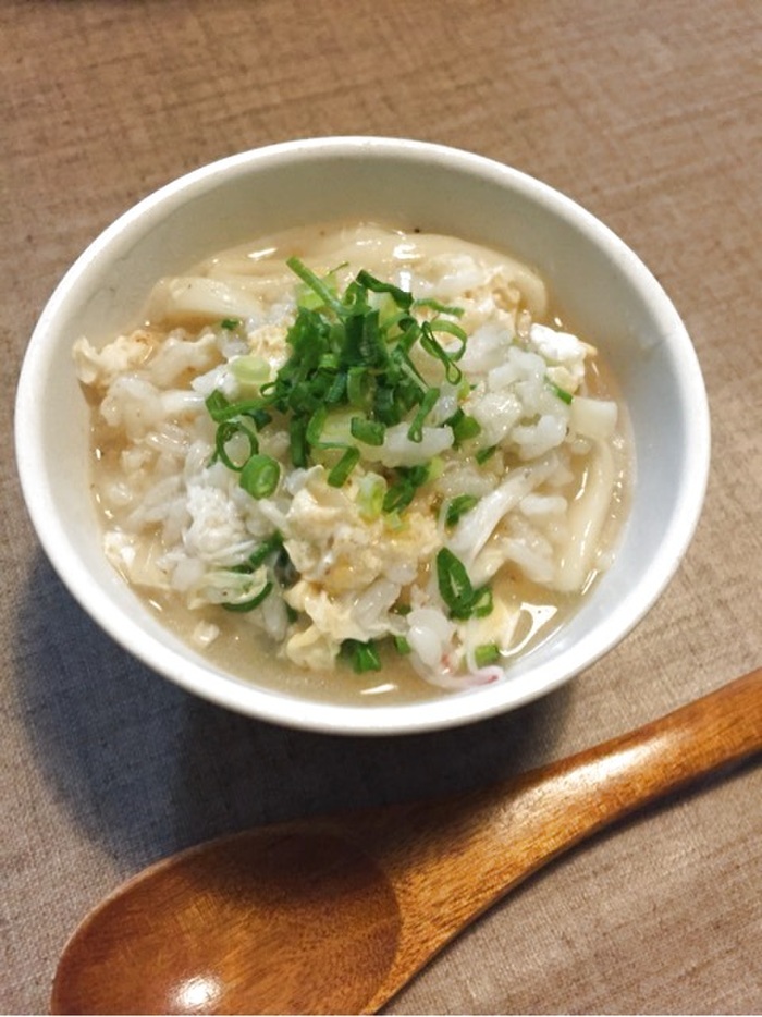 お餅を入れてもいいかも♪