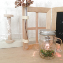 100均ミニドリンクジャーで可愛いインテリアライト