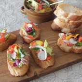 家族が喜ぶ♪ 簡単カラフル10品目のブルスケッタ