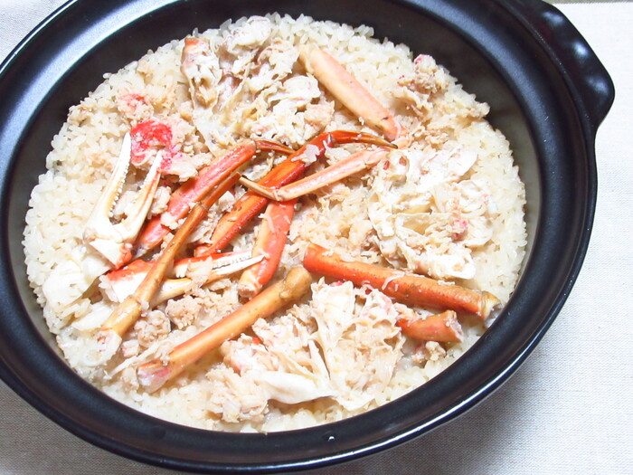 蟹の土鍋ごはん