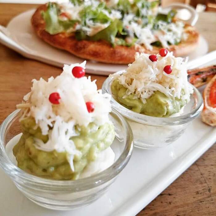 クリームポテト&アボカドソースと一緒に♥