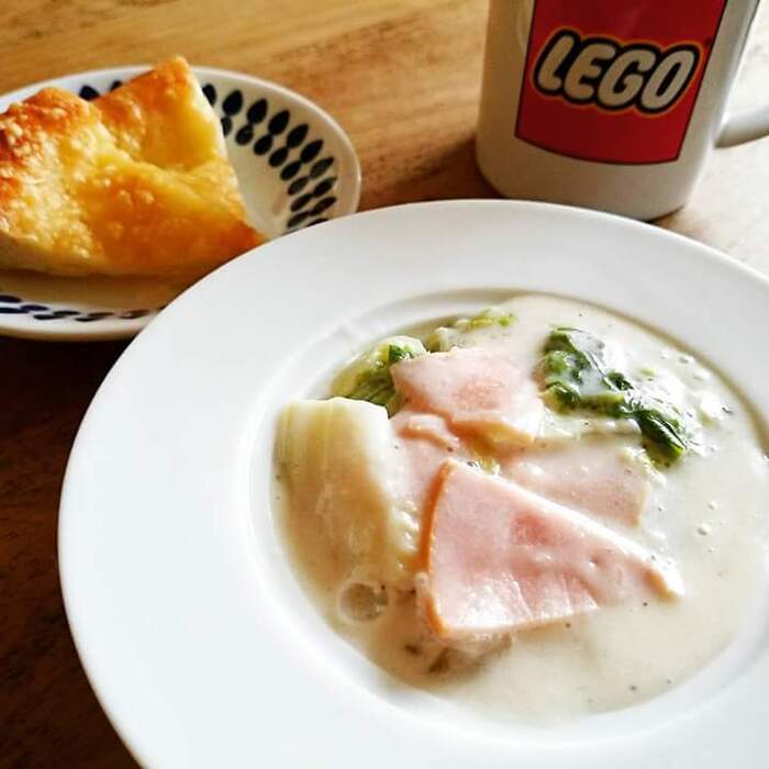 簡単❗10分で出来ちゃう白菜のとろ~りミルク煮 大人気メニュー♪