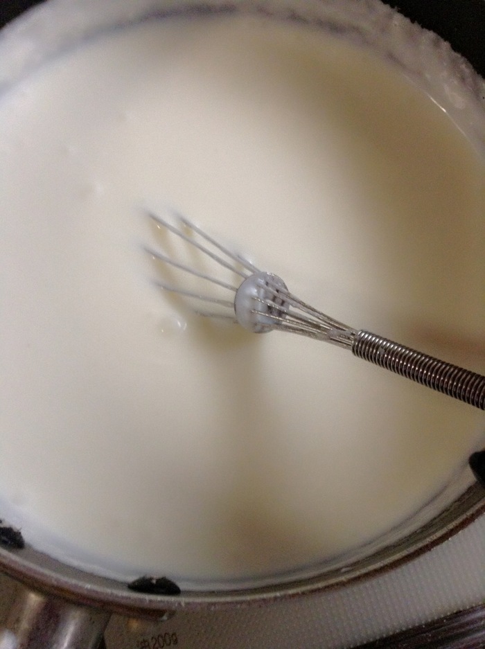 余熱でゼラチンをちゃんと溶かしてね!