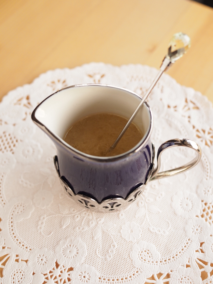 野菜とドレッシングの準備