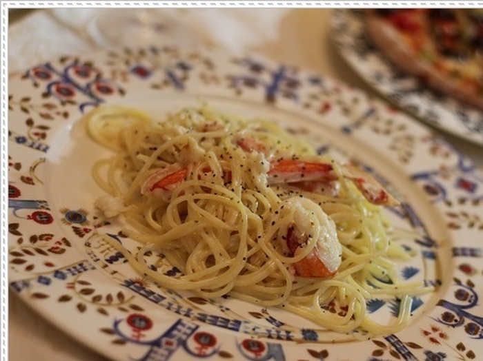 ずわいがにで蟹バタークリームパスタ☆