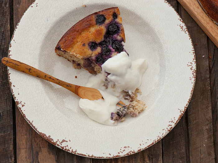 お腹すっきり☆ブルーベリーヨーグルトケーキ