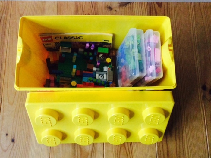 さらにブロックの箱にINすればすっきり!