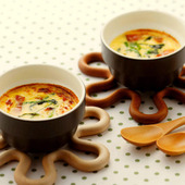 魚焼きグリルで簡単! ほうれん草のココット