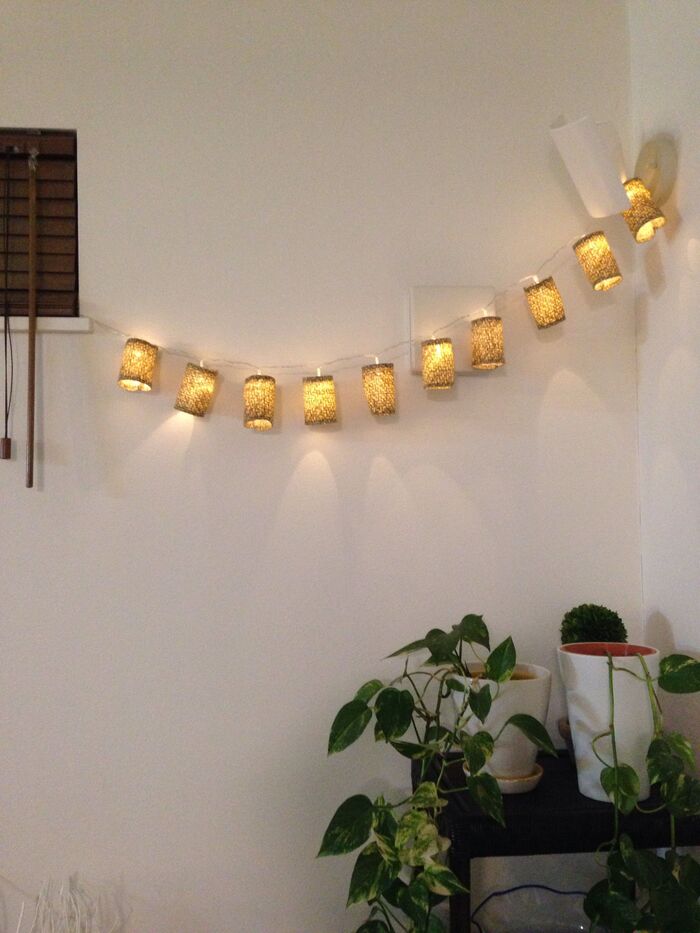 100均ライトでアジアンランタンの作り方