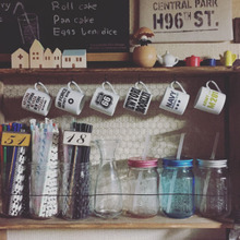 セリアさんのミニマグカップの飾り方