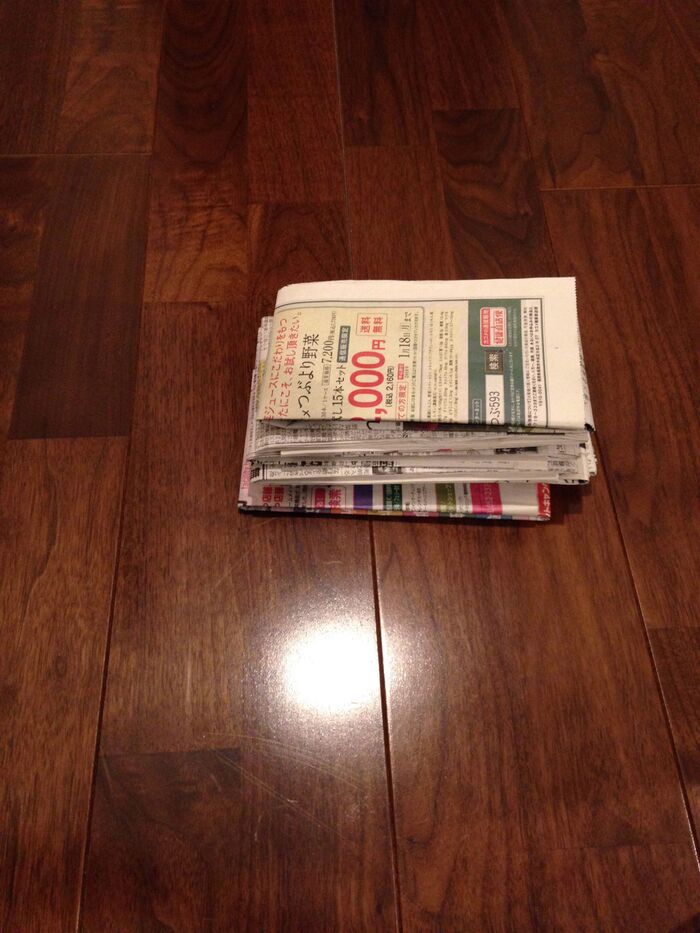 いつもはこれだけ準備・・・