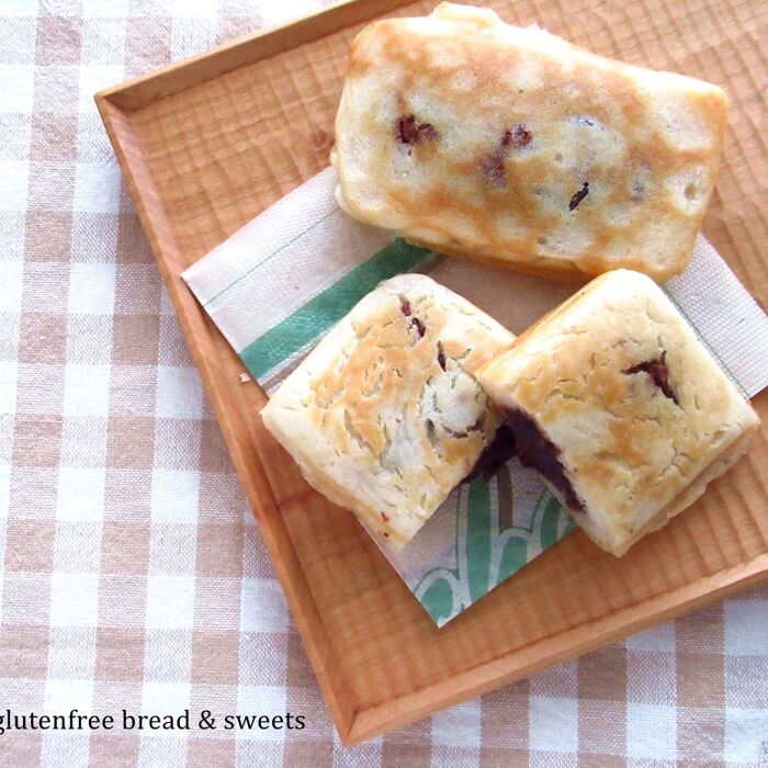 バウルーのホットサンドメーカーで☆米粉のたい焼き風おやつ