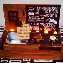 100均グッズで☆明かりの灯る♪ミニチュアキッチンの作り方!