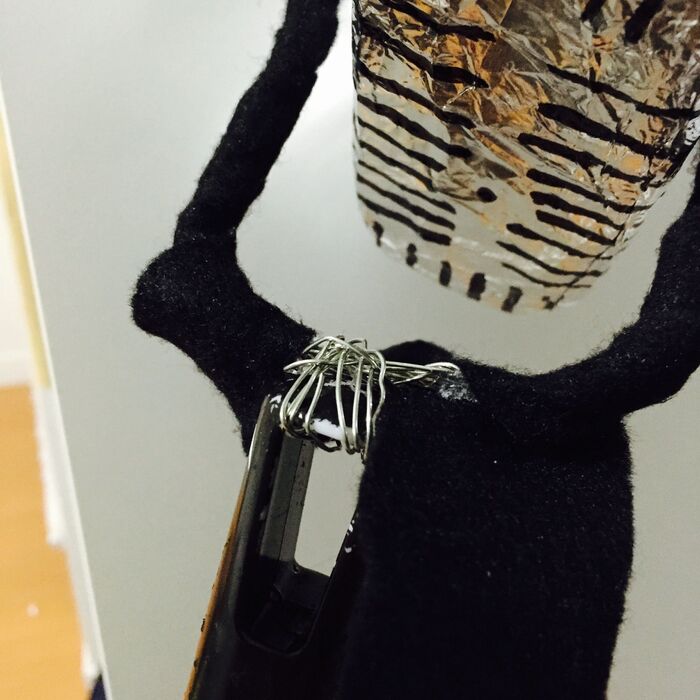 発泡パーツにお化粧