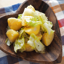 おつまみにも朝食にも☆キャベツとじゃがいものジャコ炒め