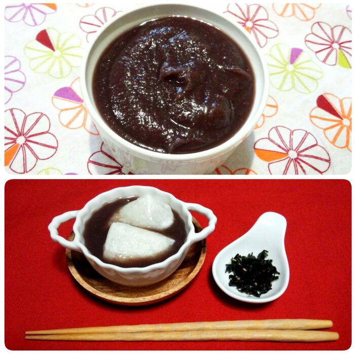 鏡開きは手作りこし餡のお汁粉で♪圧力鍋で簡単こし餡レシピ