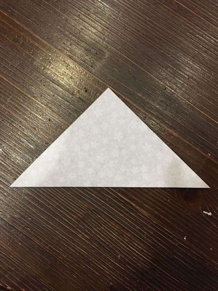 ペーパーナプキンでハートの折り方