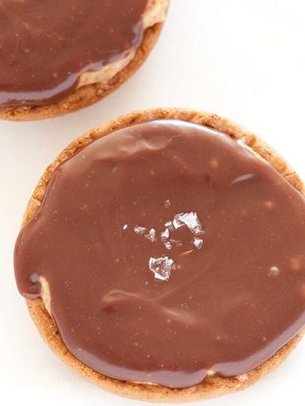 【レシピ】チョコレートピーナッツバターのタルト風♪