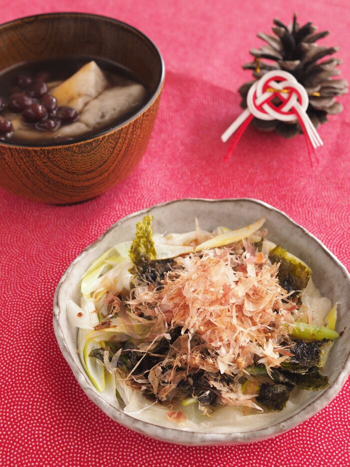 葱おかか餅 レンジで簡単☆長ネギ大量消費にも!