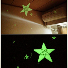 蛍光シールで☆大人も子供もうっとり~!寝室を星空に☆