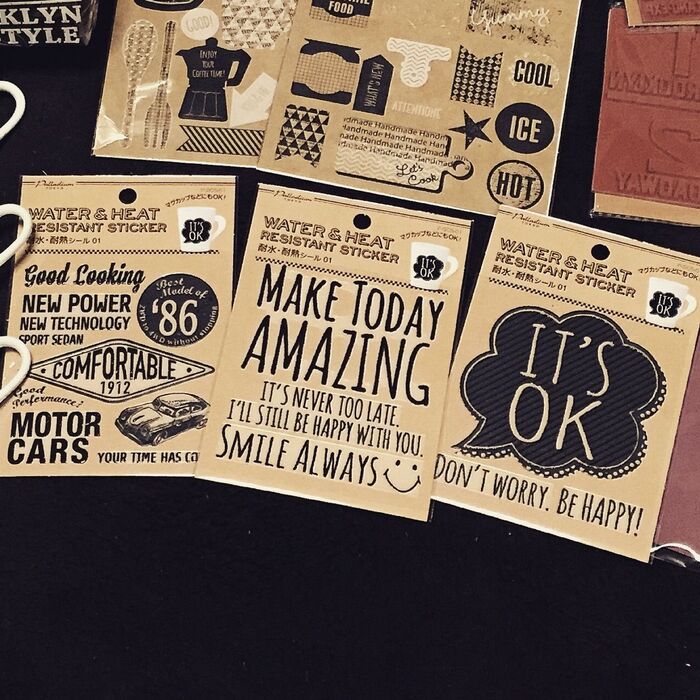 セリアさんの耐水.耐熱シール