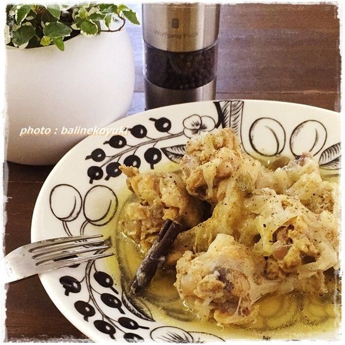 【レシピ】圧力鍋で簡単!スパイスが決め手!手羽元のカルダモン煮