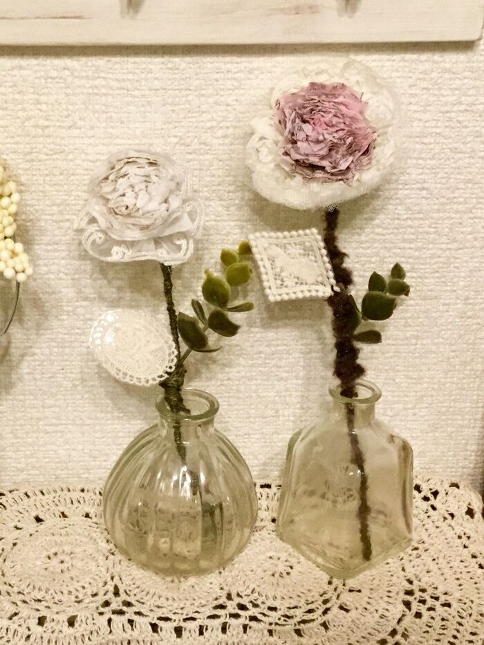 針金を毛糸で