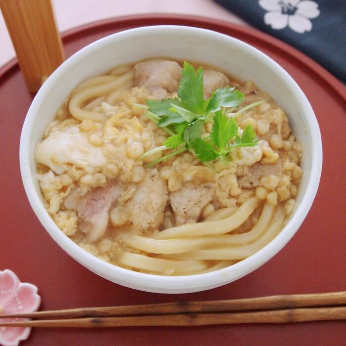 受験生がんばれ！夜食で応援レシピ！「カツ煮うどん」