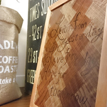 100均♡セリアのリメイクシートでヘリンボーンボード!