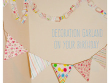 お誕生日に!ペーパーナプキンで2種のガーランド